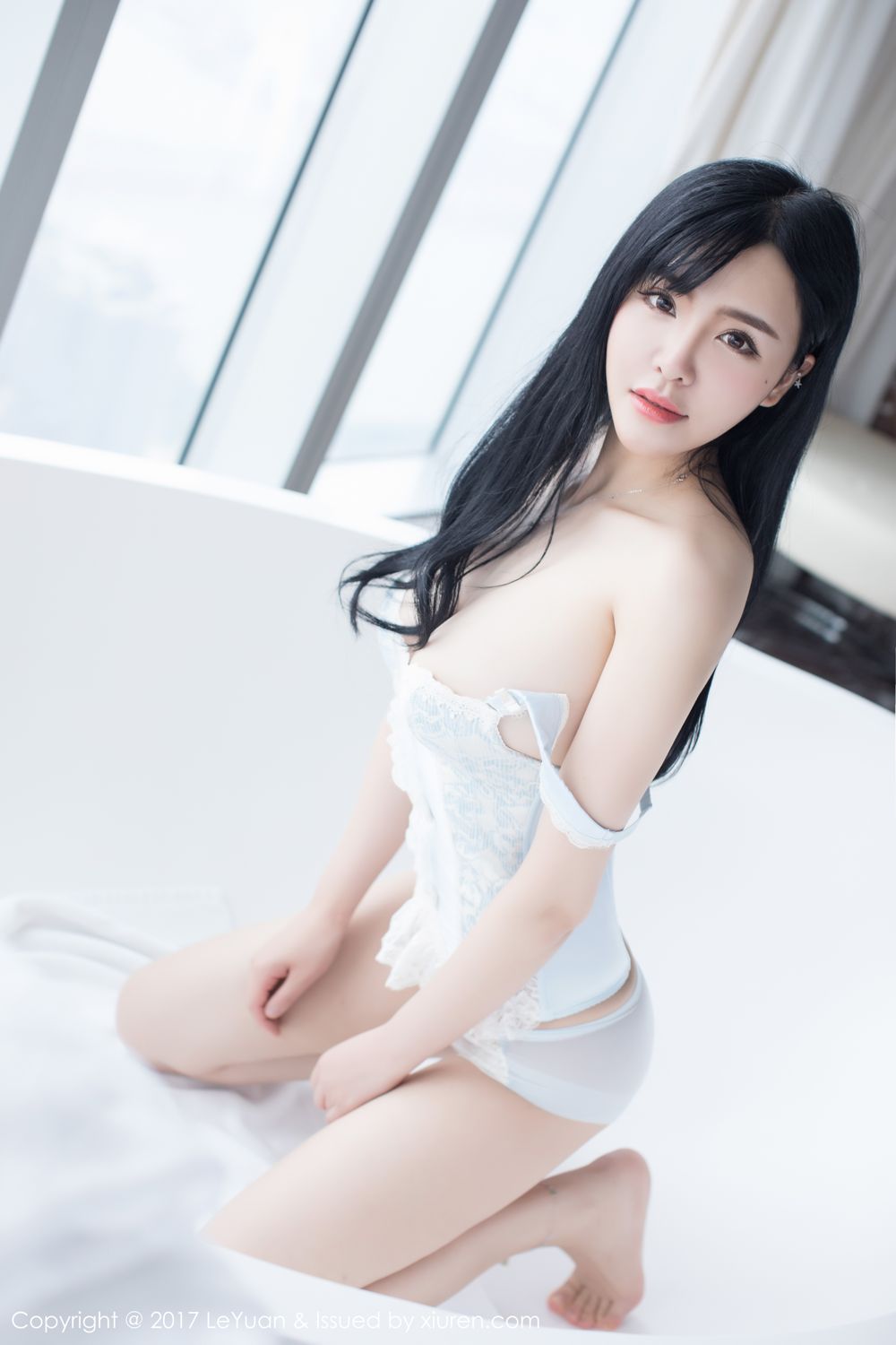 刘钰儿性感私房 淡蓝吊带美人如玉