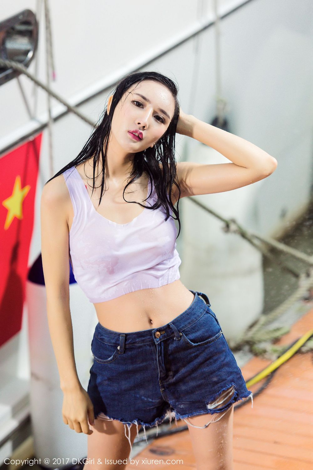 性感御姐梅哥 泳池边湿身诱惑