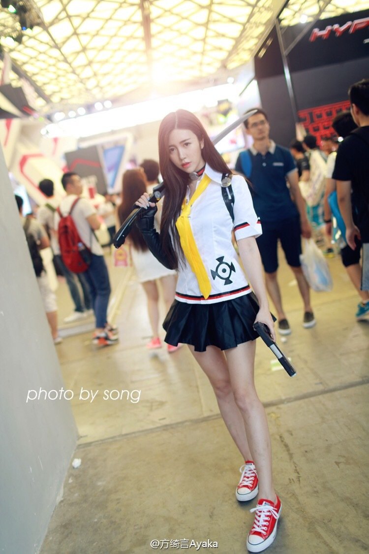 方绮言Ayaka ChinaJoy2016世纪天成游戏展台SG