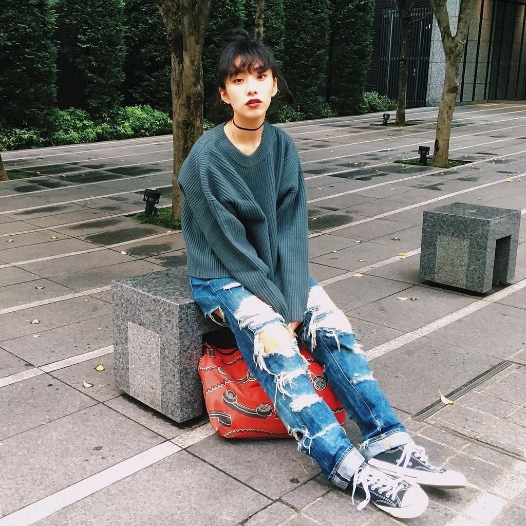 中田クルミ 冷艳系Zipper的专属模特儿