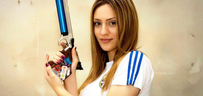 Anna Korakaki 希腊射击女神抖胸妹