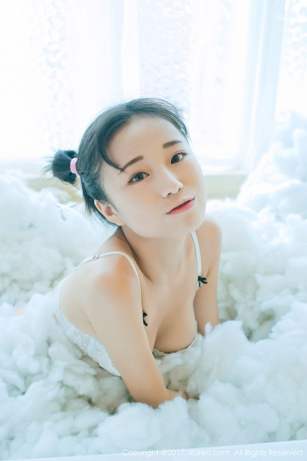 稚气未脱仓井优香 白色蕾丝日系体操服