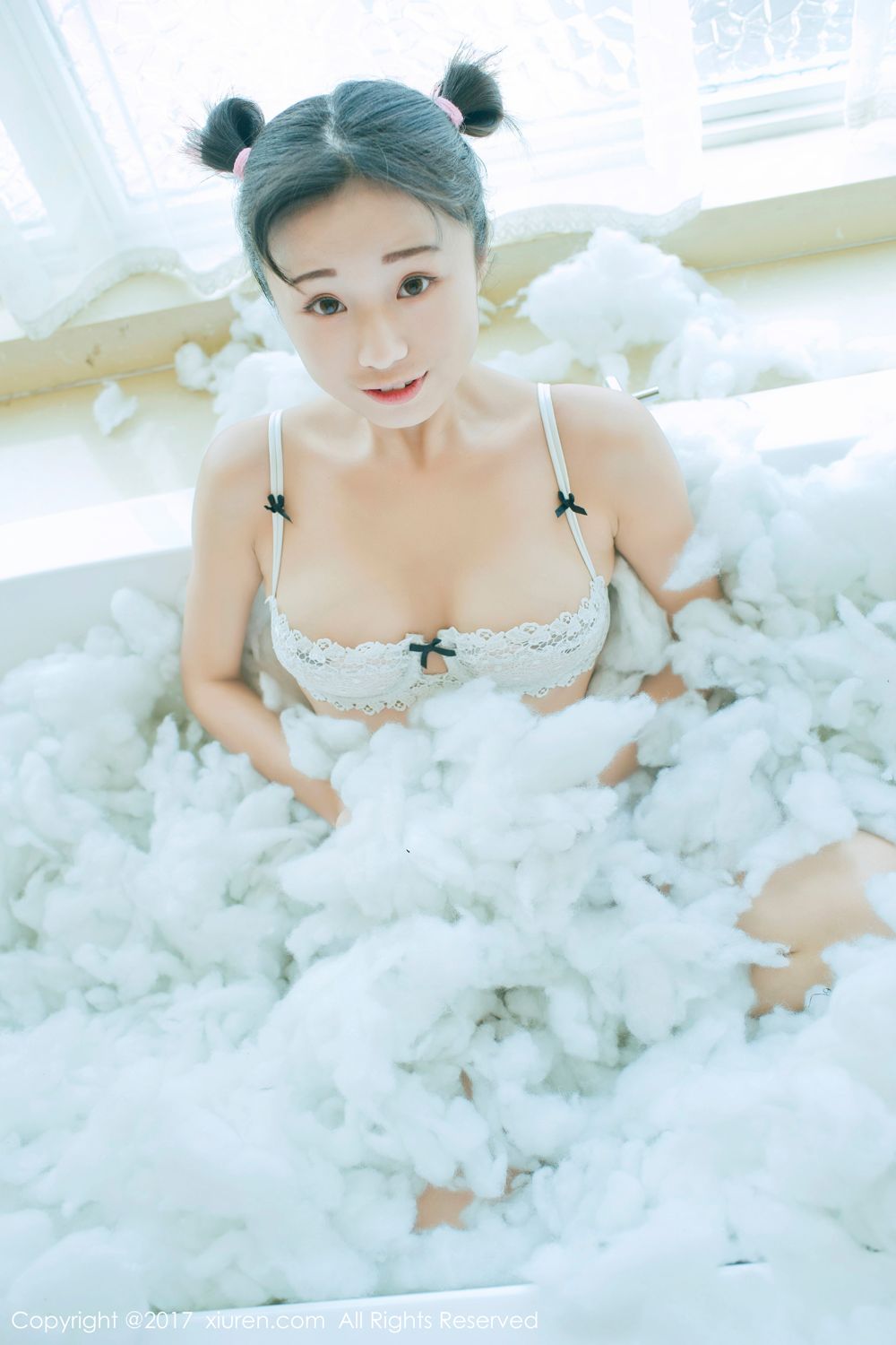 稚气未脱仓井优香 白色蕾丝日系体操服
