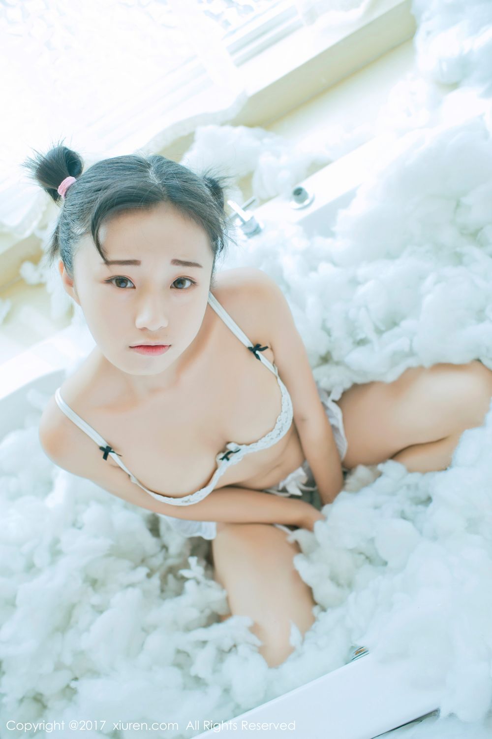 稚气未脱仓井优香 白色蕾丝日系体操服