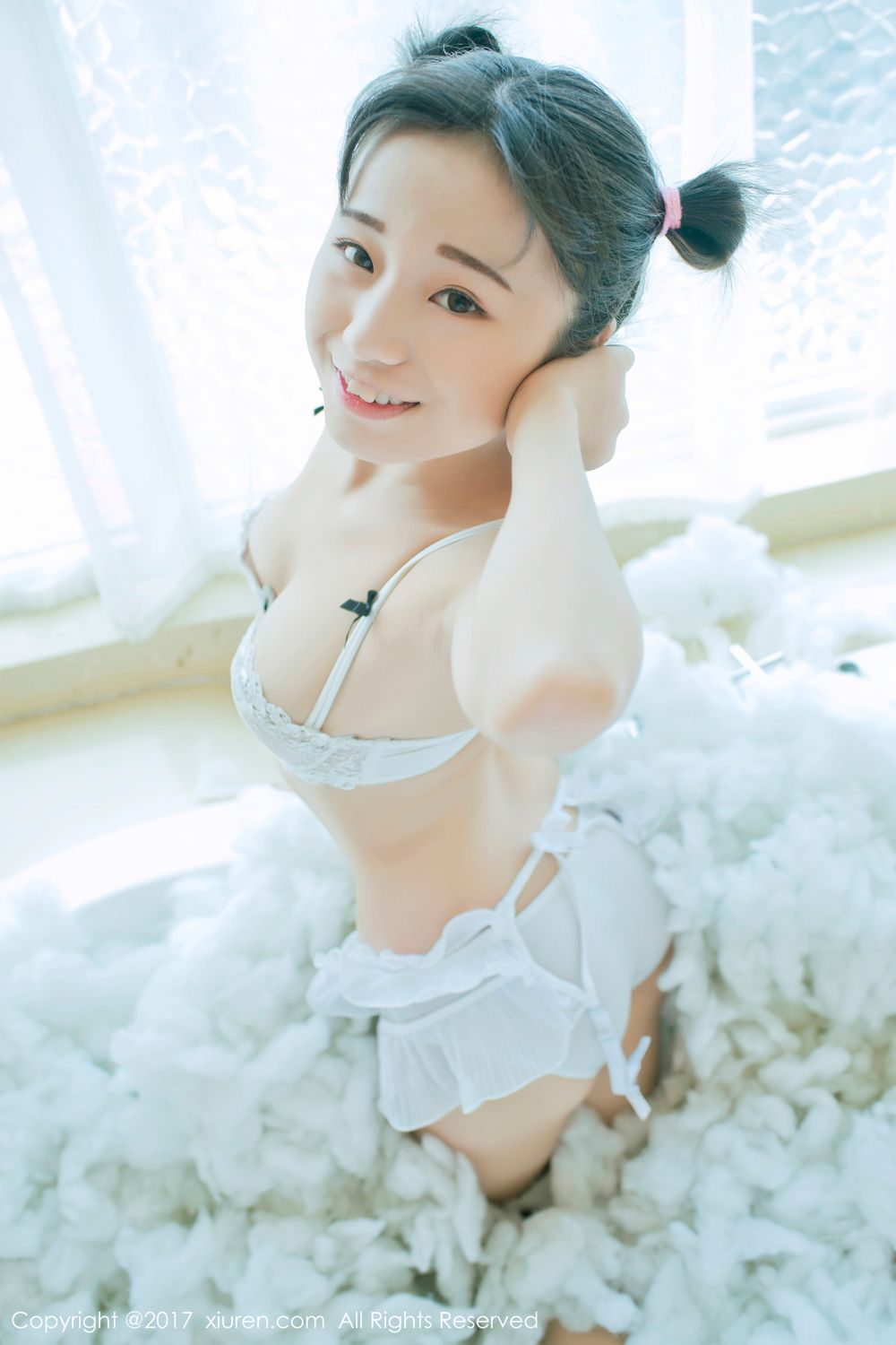 稚气未脱仓井优香 白色蕾丝日系体操服