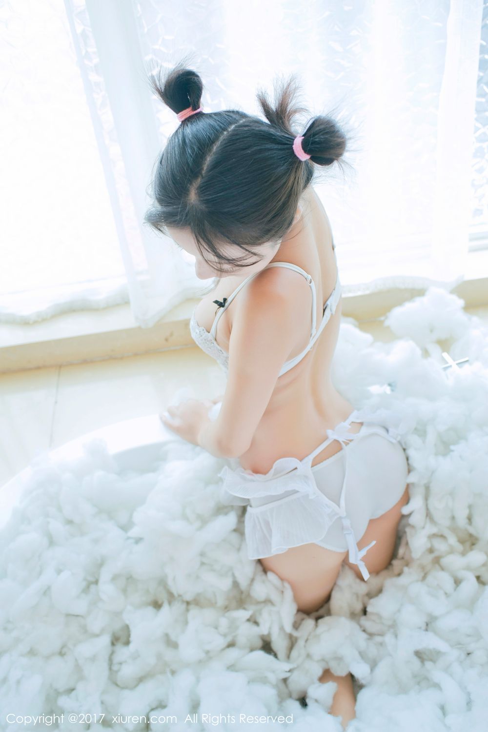 稚气未脱仓井优香 白色蕾丝日系体操服
