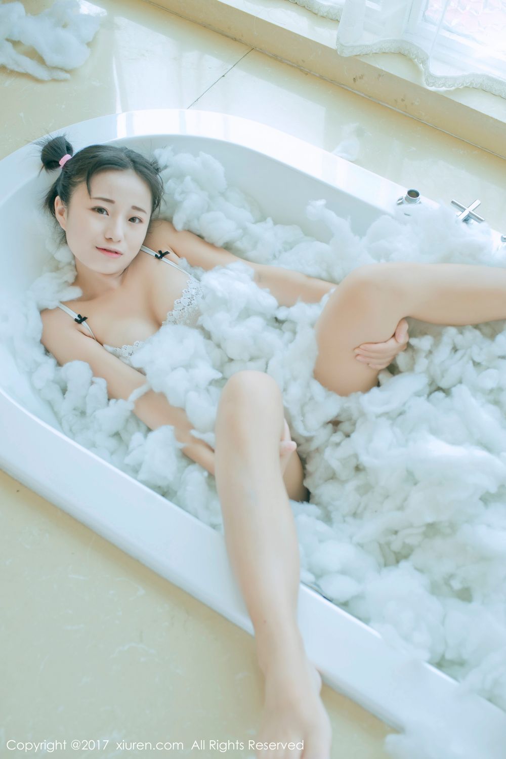 稚气未脱仓井优香 白色蕾丝日系体操服