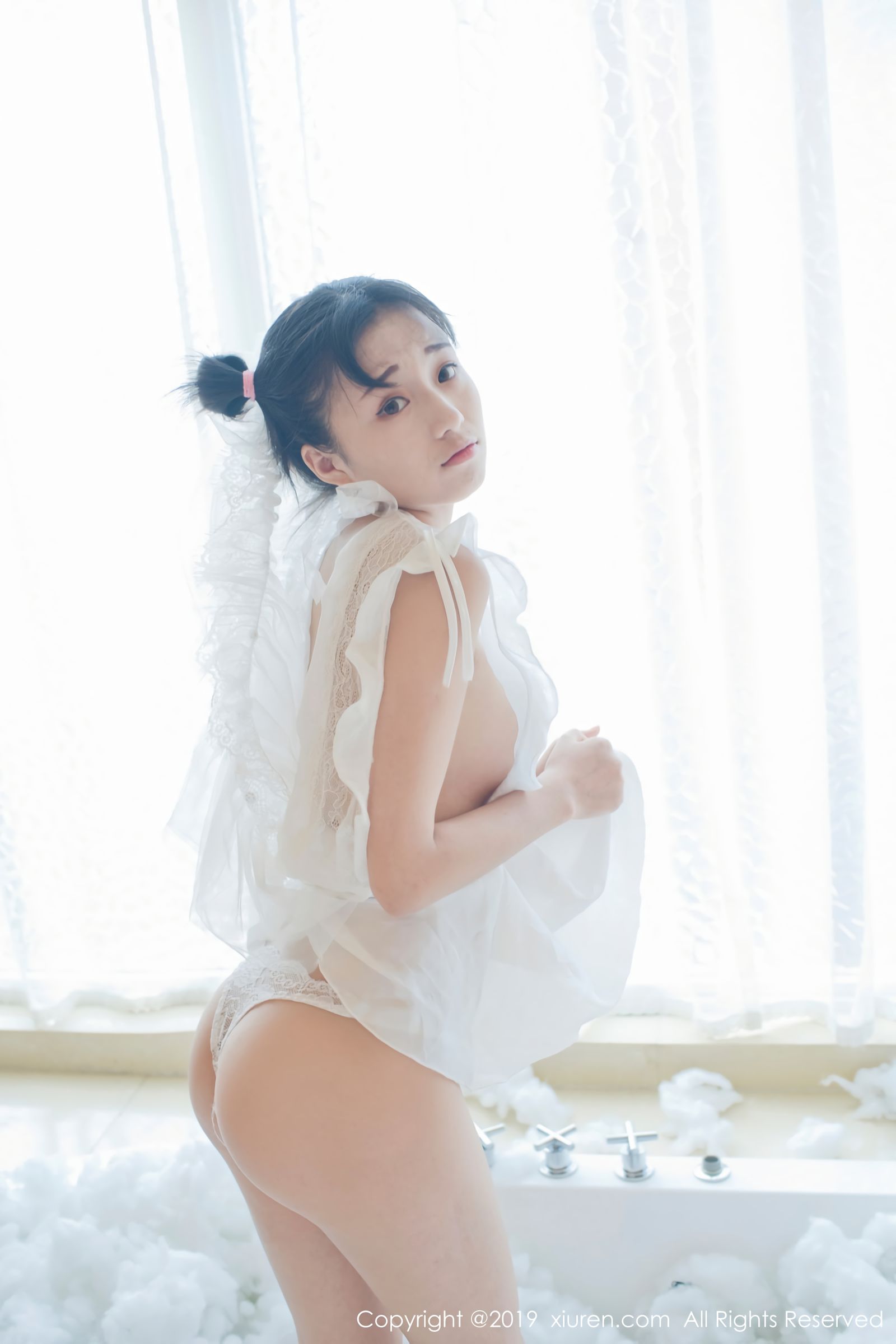 日系美女仓井优香 新娘白莎日系体操服