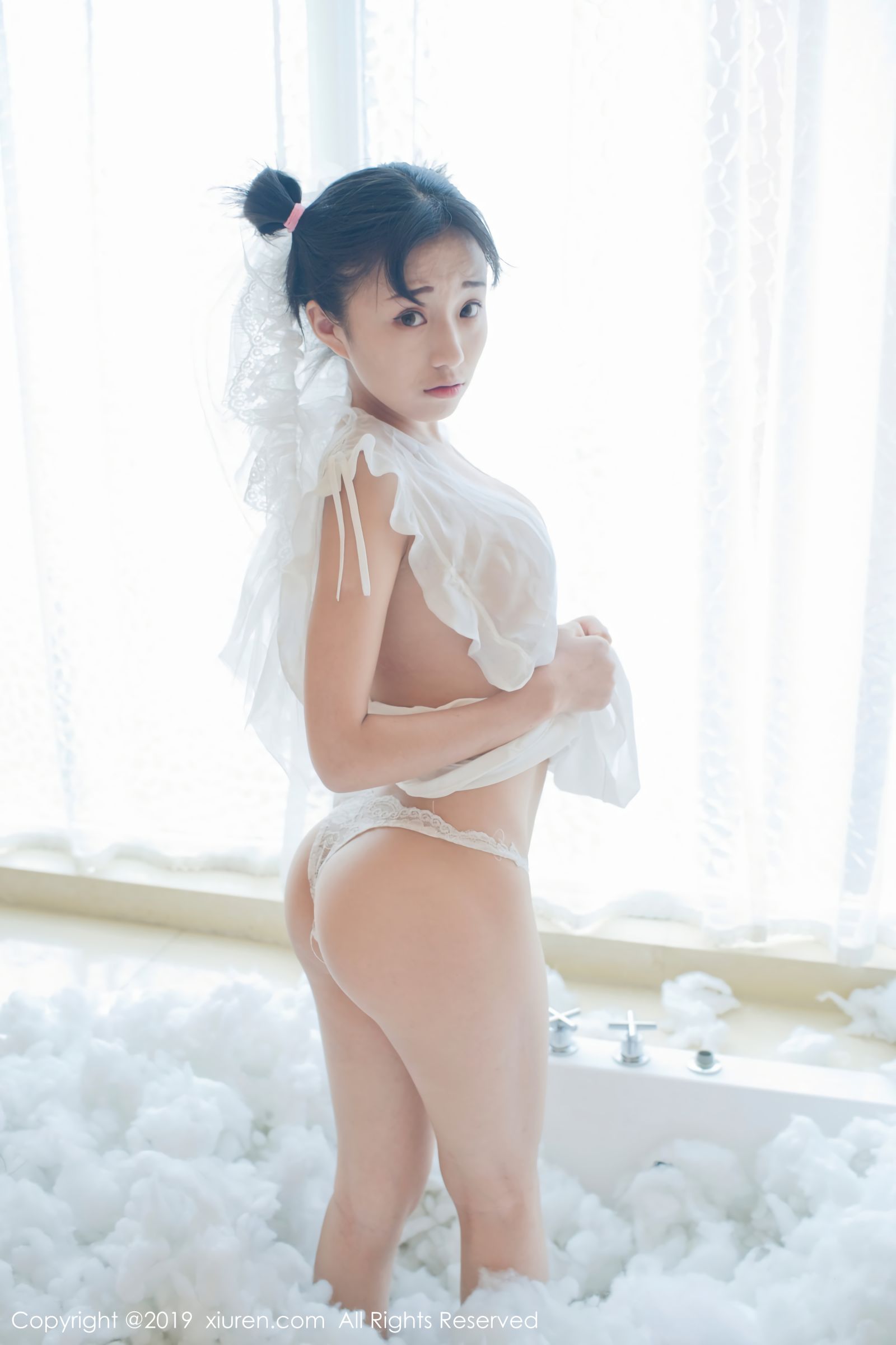 日系美女仓井优香 新娘白莎日系体操服
