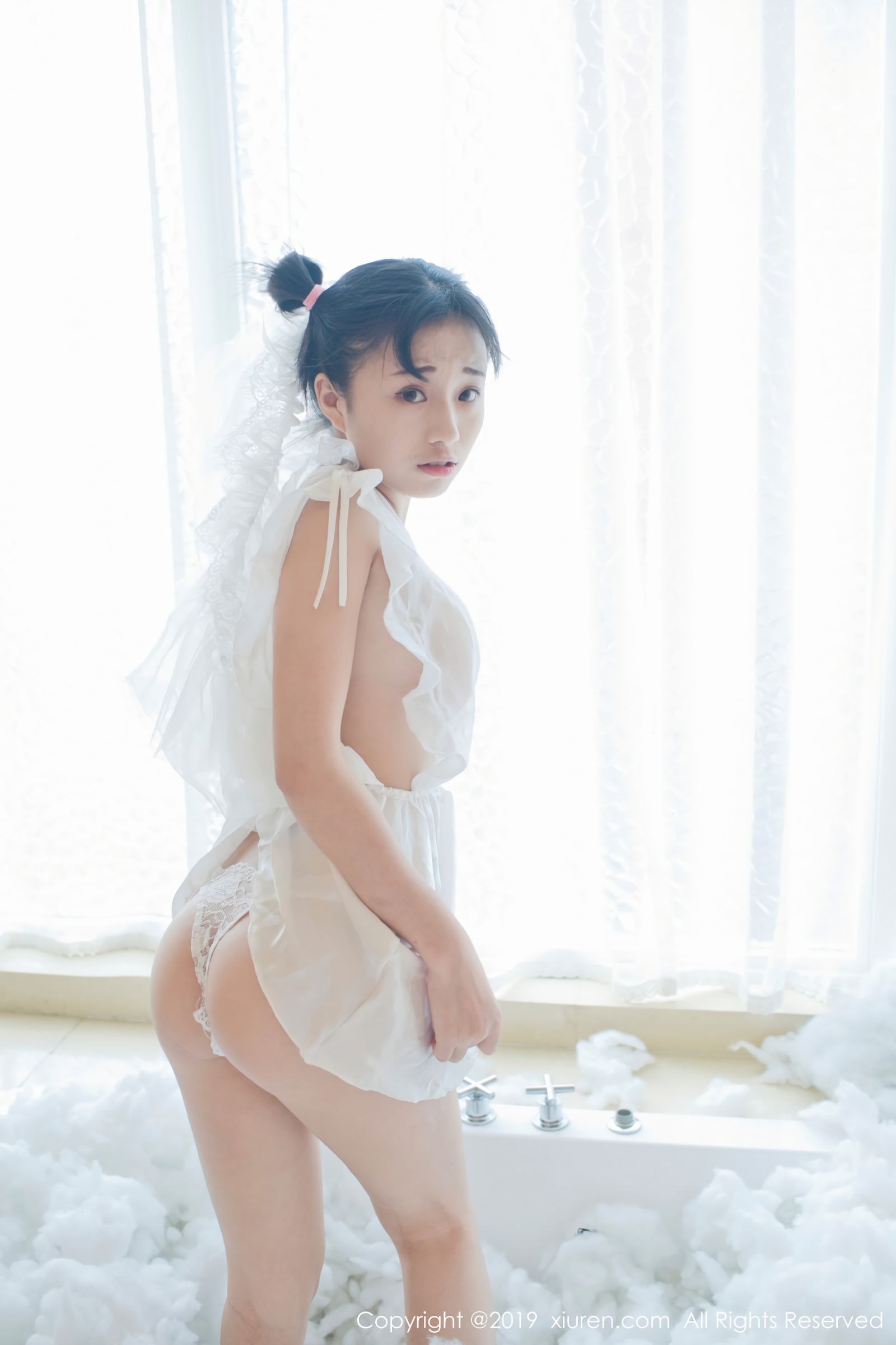 日系美女仓井优香 新娘白莎日系体操服
