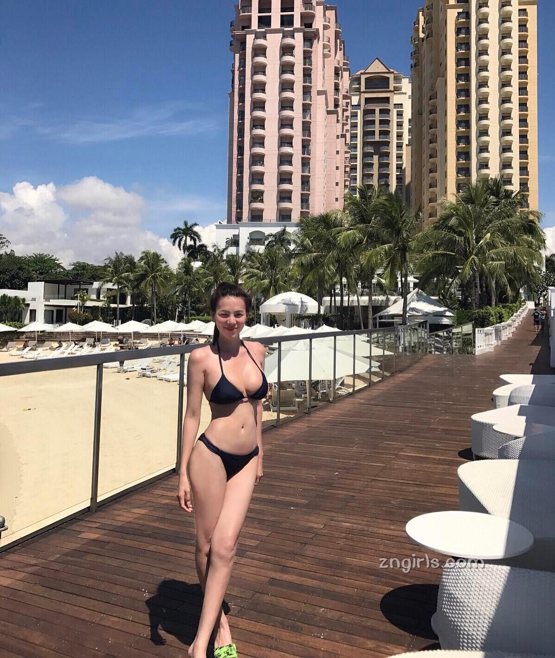 菲律宾美人Sunshine Guimary 杜拜帆船酒店大秀浑圆美胸
