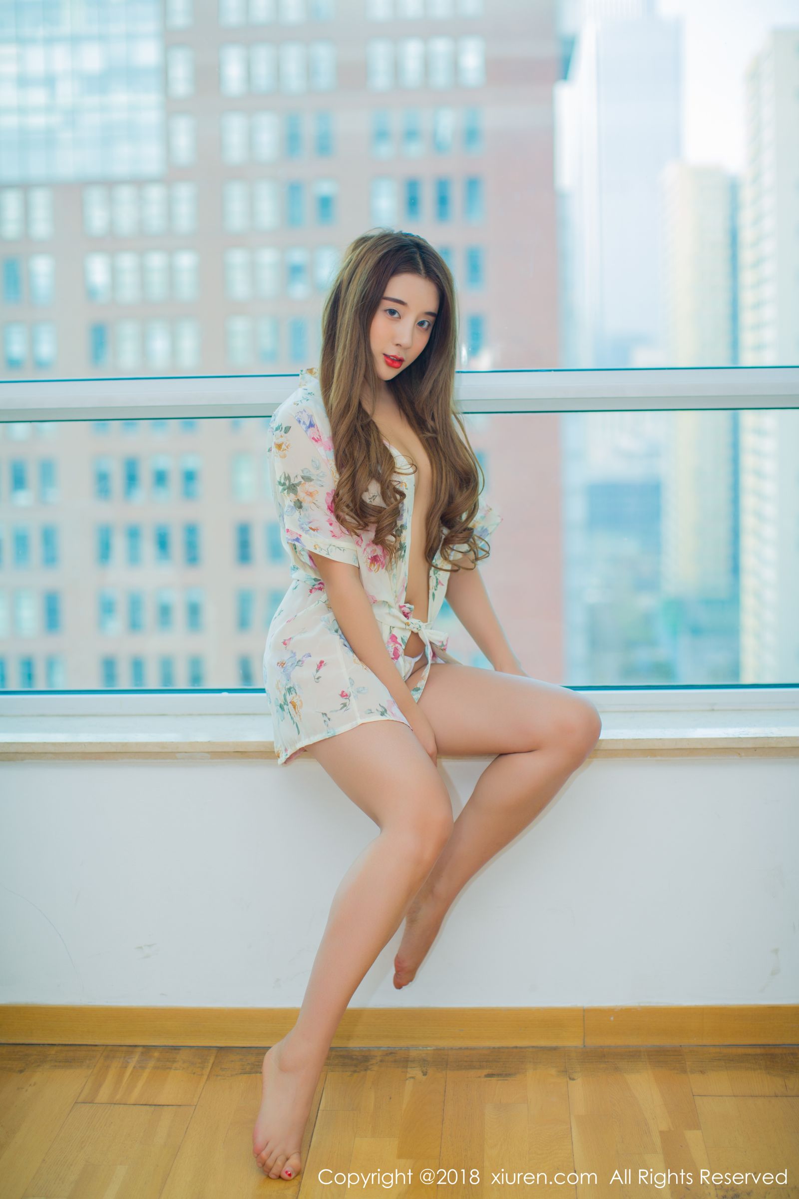 翘臀模特筱慧 优雅绿色长裙