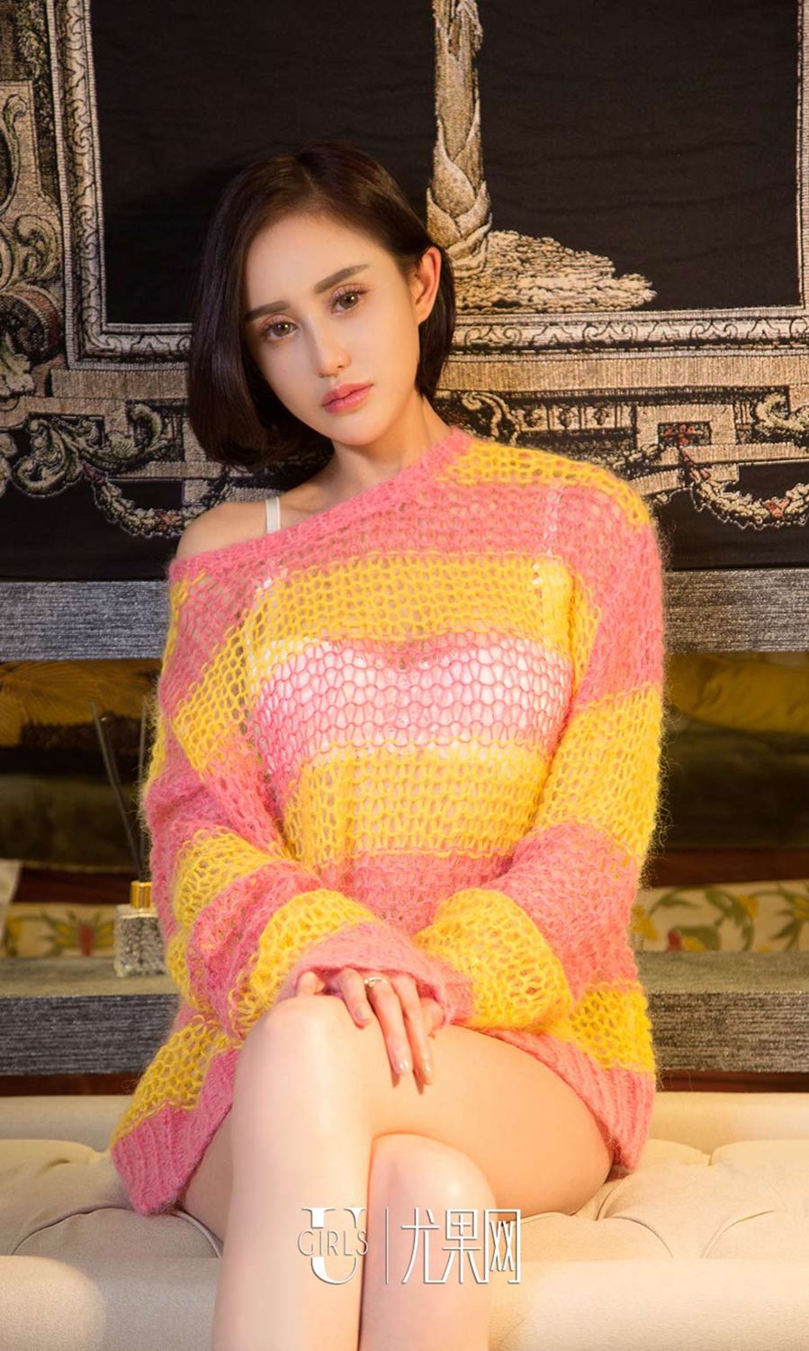 短发御姐沐伊 爱沐精致的锁骨
