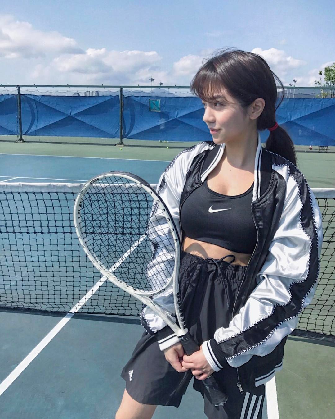 超美混血儿Tia 侧面运动照激似小昆凌