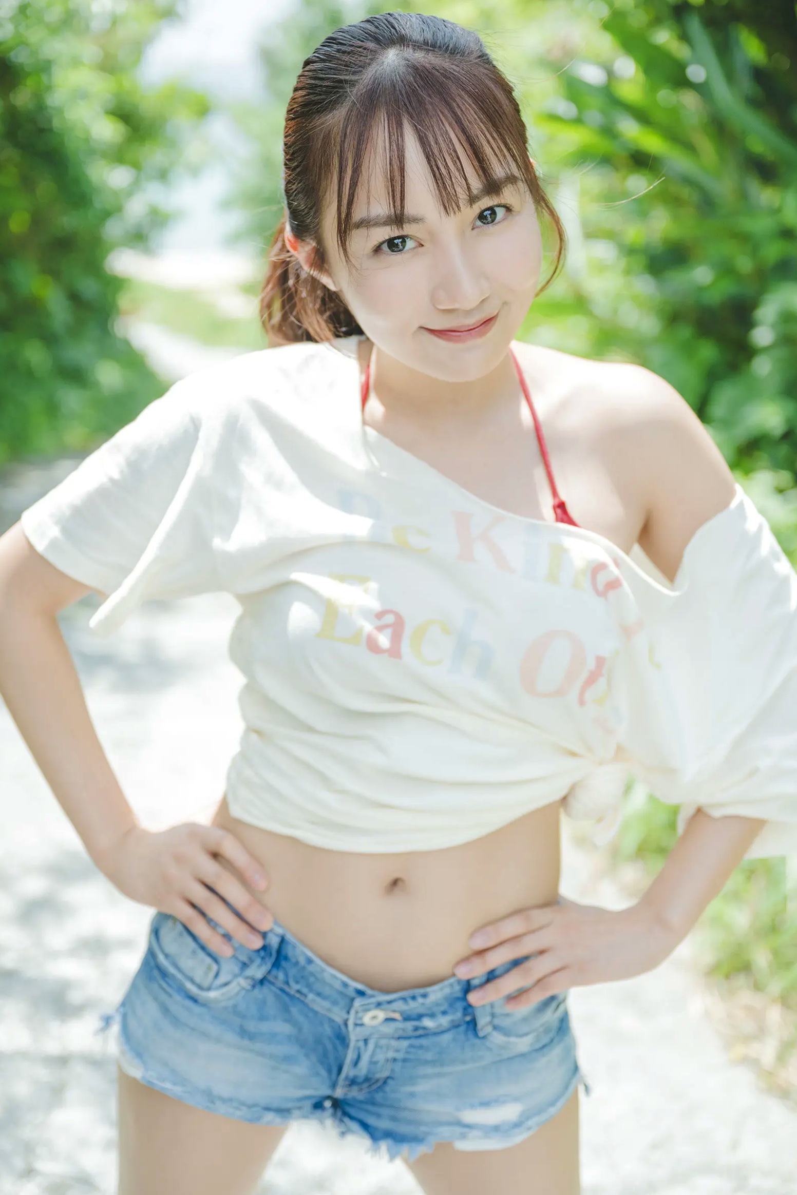 黒木ひかり - たまには海辺で:日本混血女神海边比基尼清新性感写真