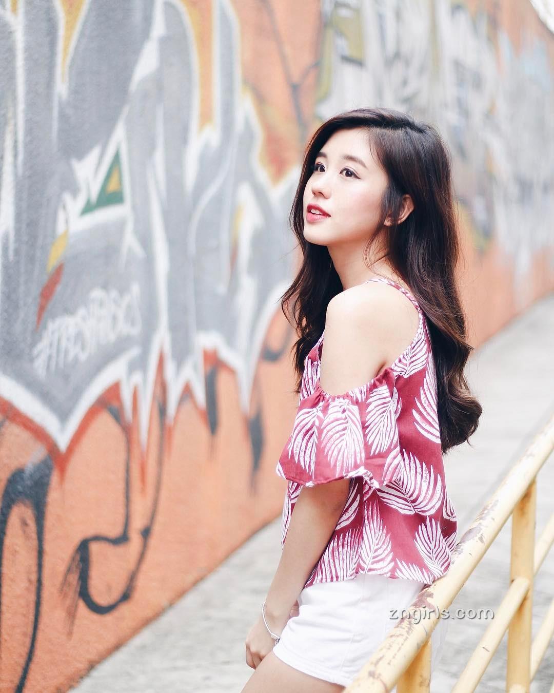大马正妹Kelly Tan 笑容甜美小清新
