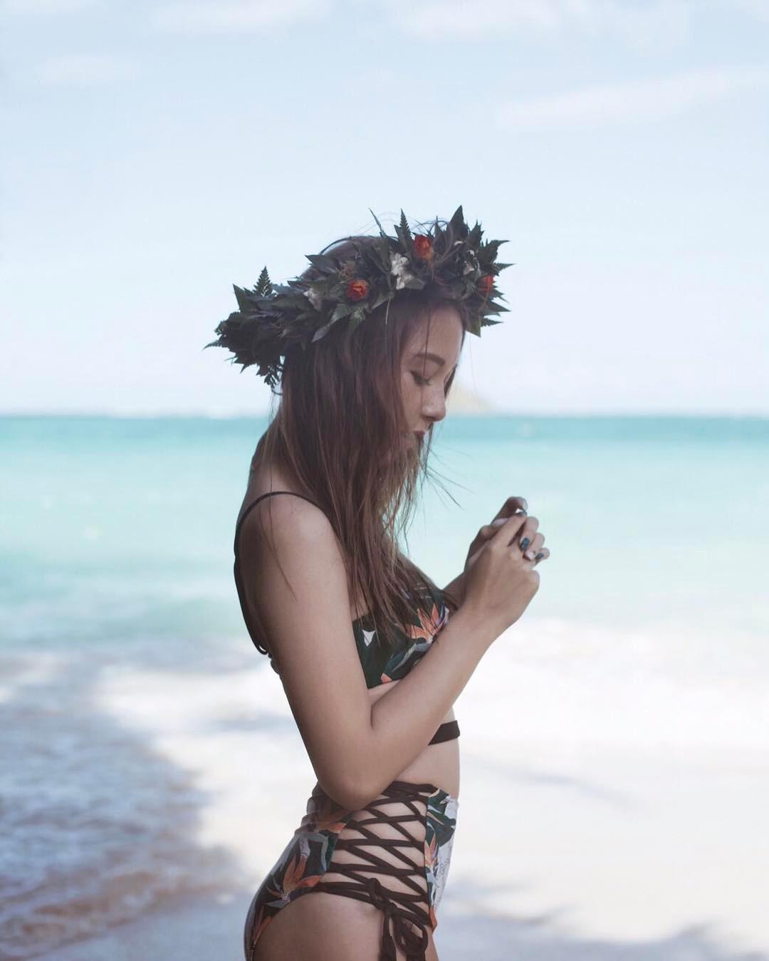 日美混血丹羽仁希 夏日清凉养眼私房照