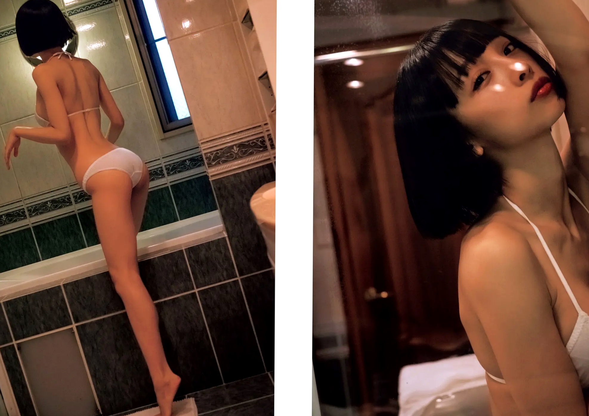 華村あすか - 真価論 户外自然野性比基尼与私房性感美腿写真