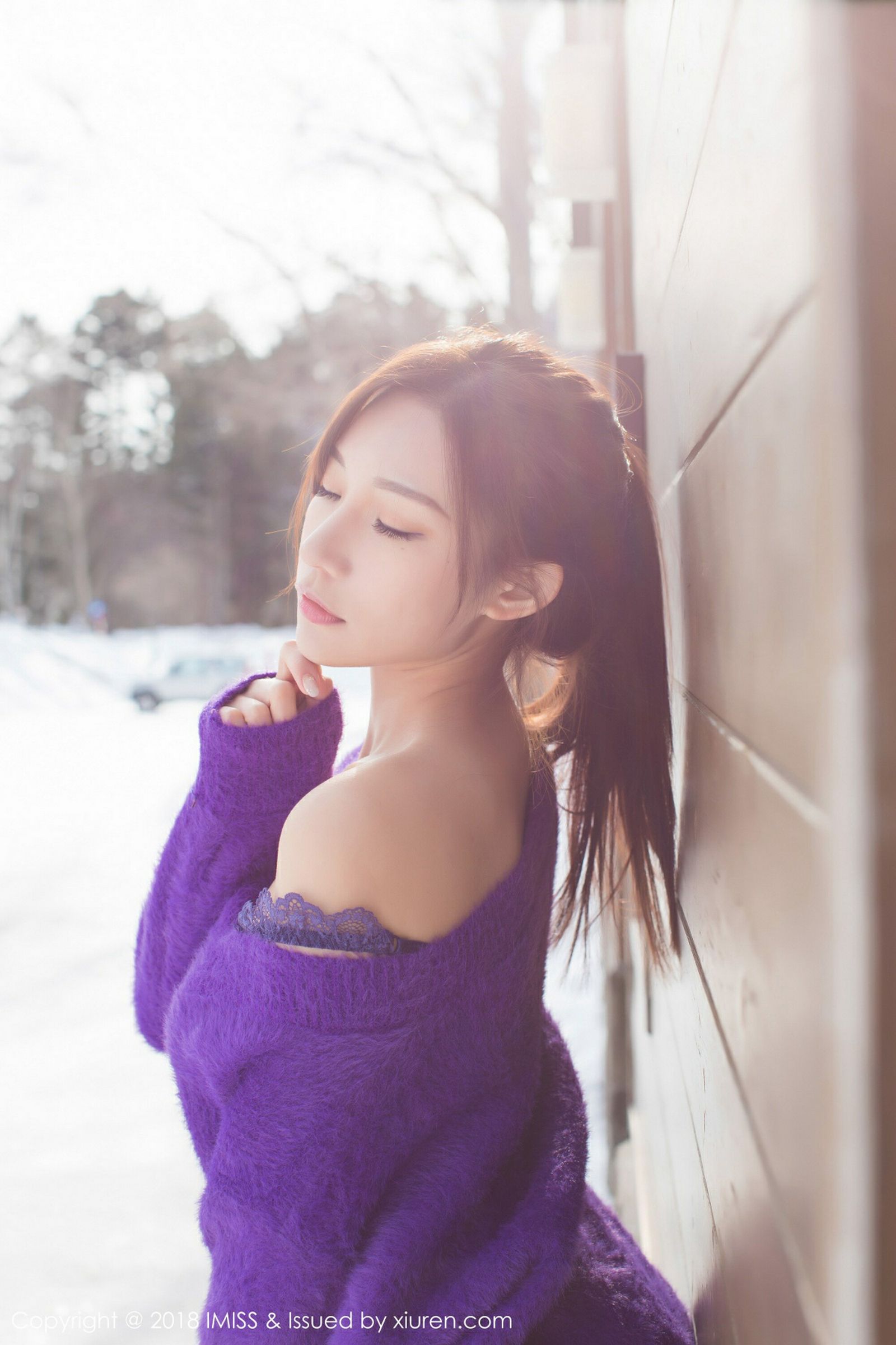 气质女神小狐狸Sica 浪漫紫色怦然心动