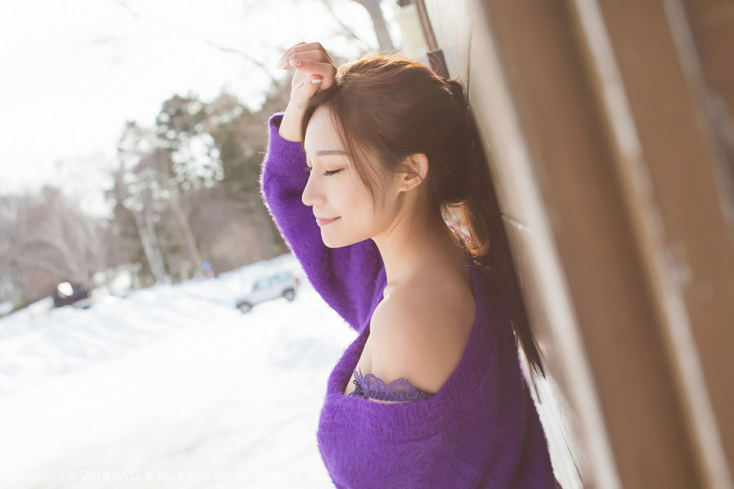 气质女神小狐狸Sica 浪漫紫色怦然心动