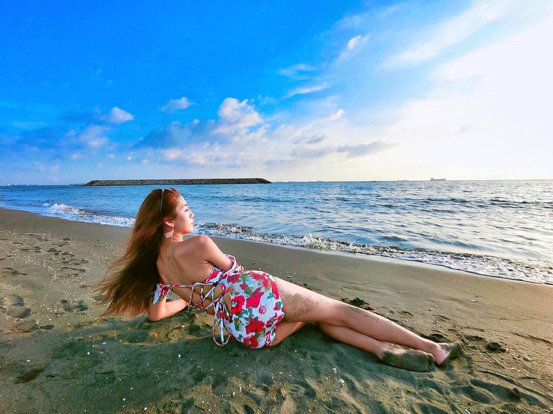 美女博客主林倩 抓住夏日的尾巴
