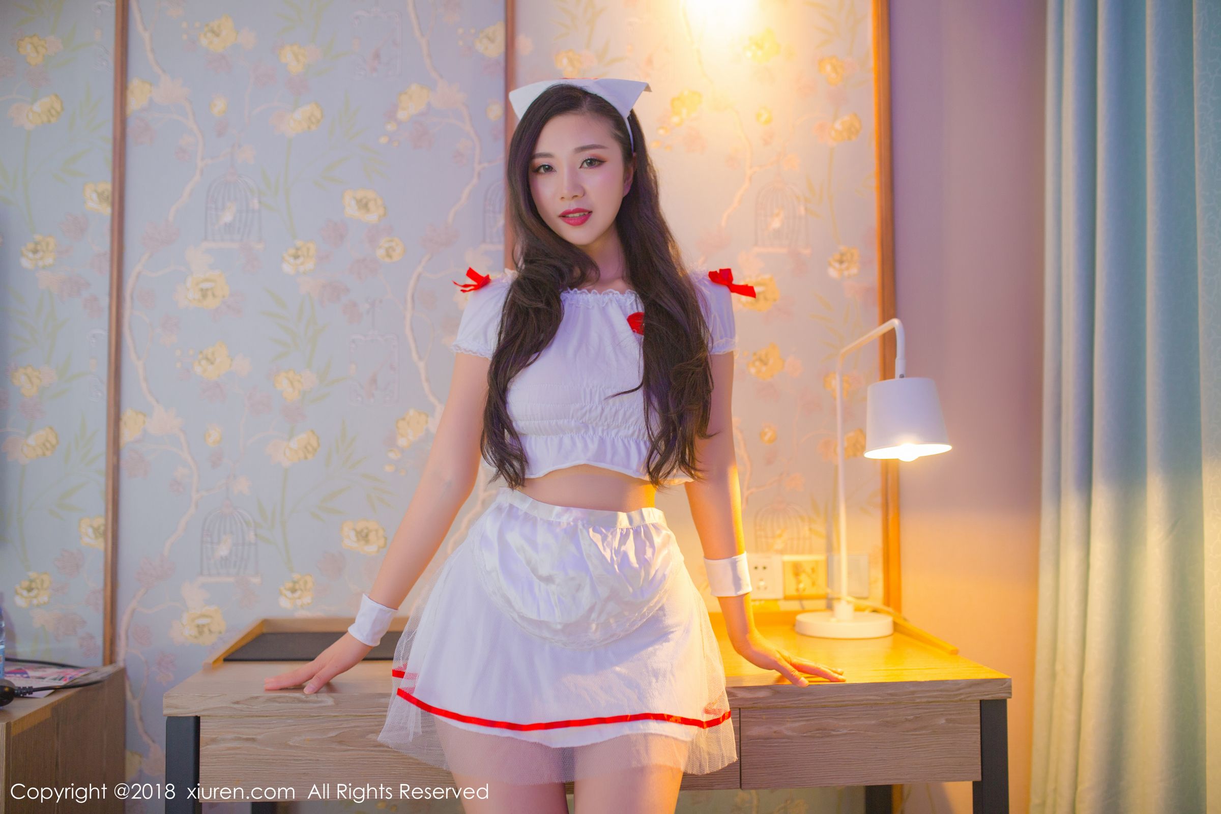 性感女神宋KiKi 兔耳装扮护士制服