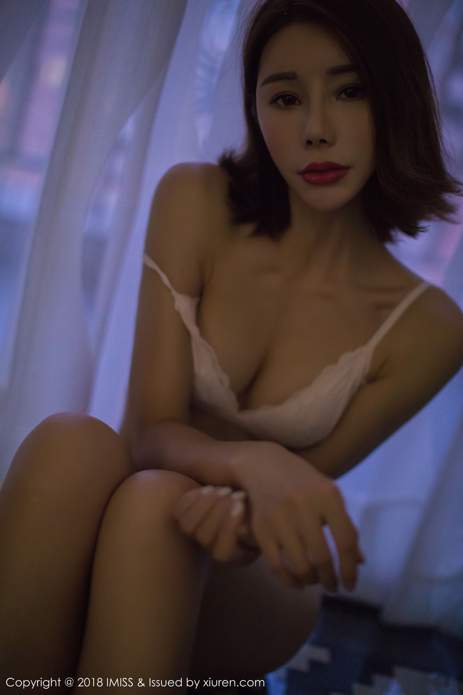 高挑美女Savina 蕾丝内衣修长美腿