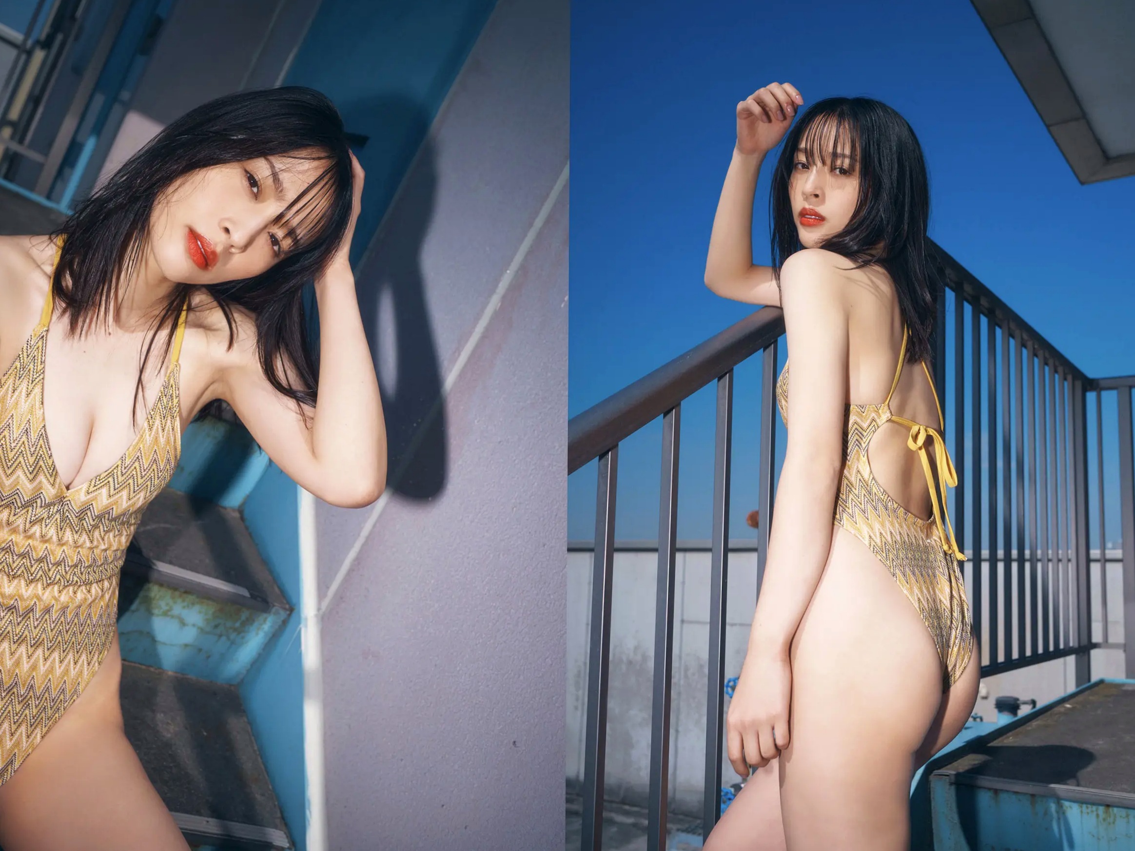 神部美咲 - ここだけの話 vol.2 阳光天台高叉泳衣与温柔私房写真