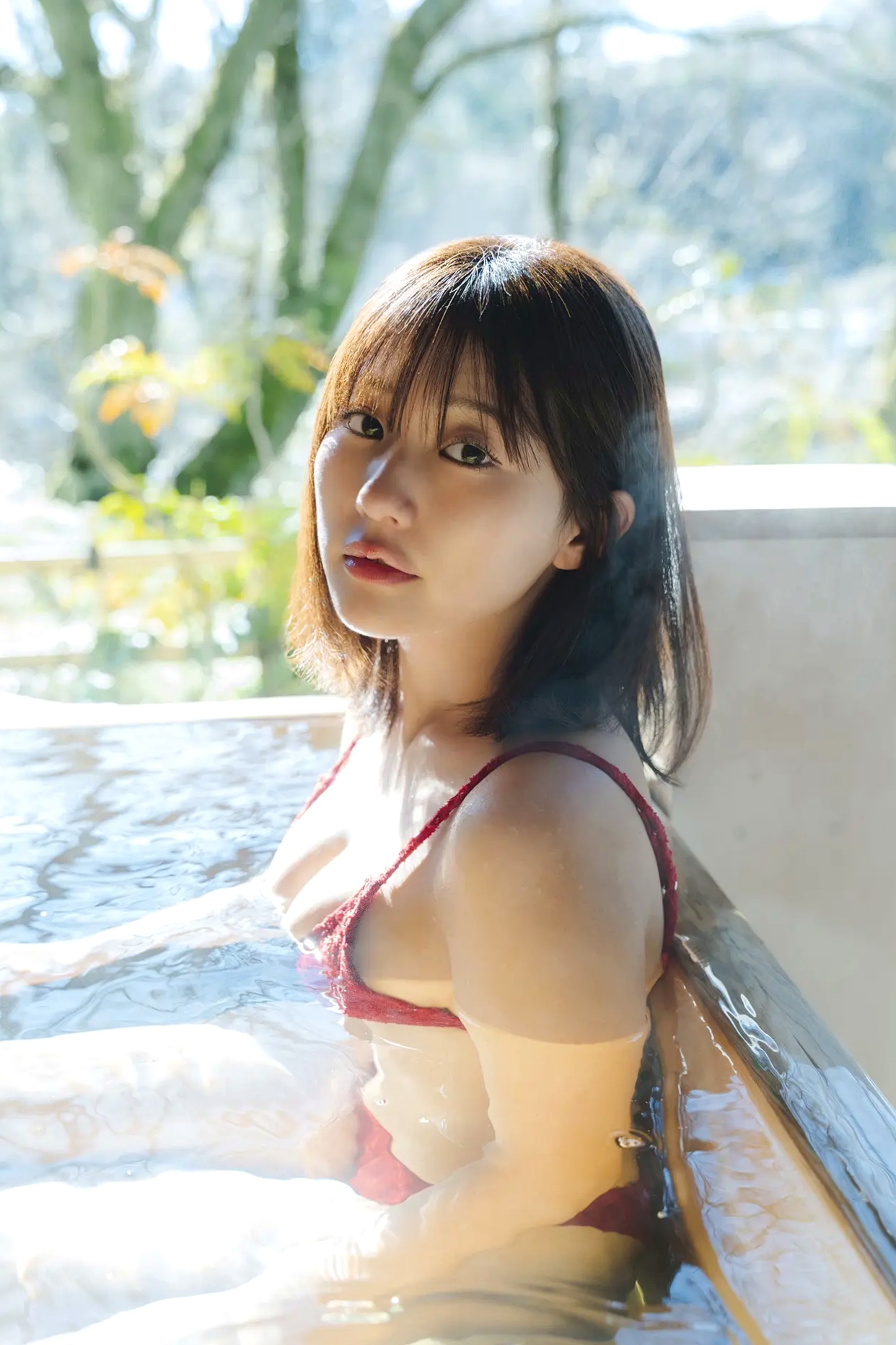 田中美久 - 銀世界 日本女神性感内衣与雪景写真