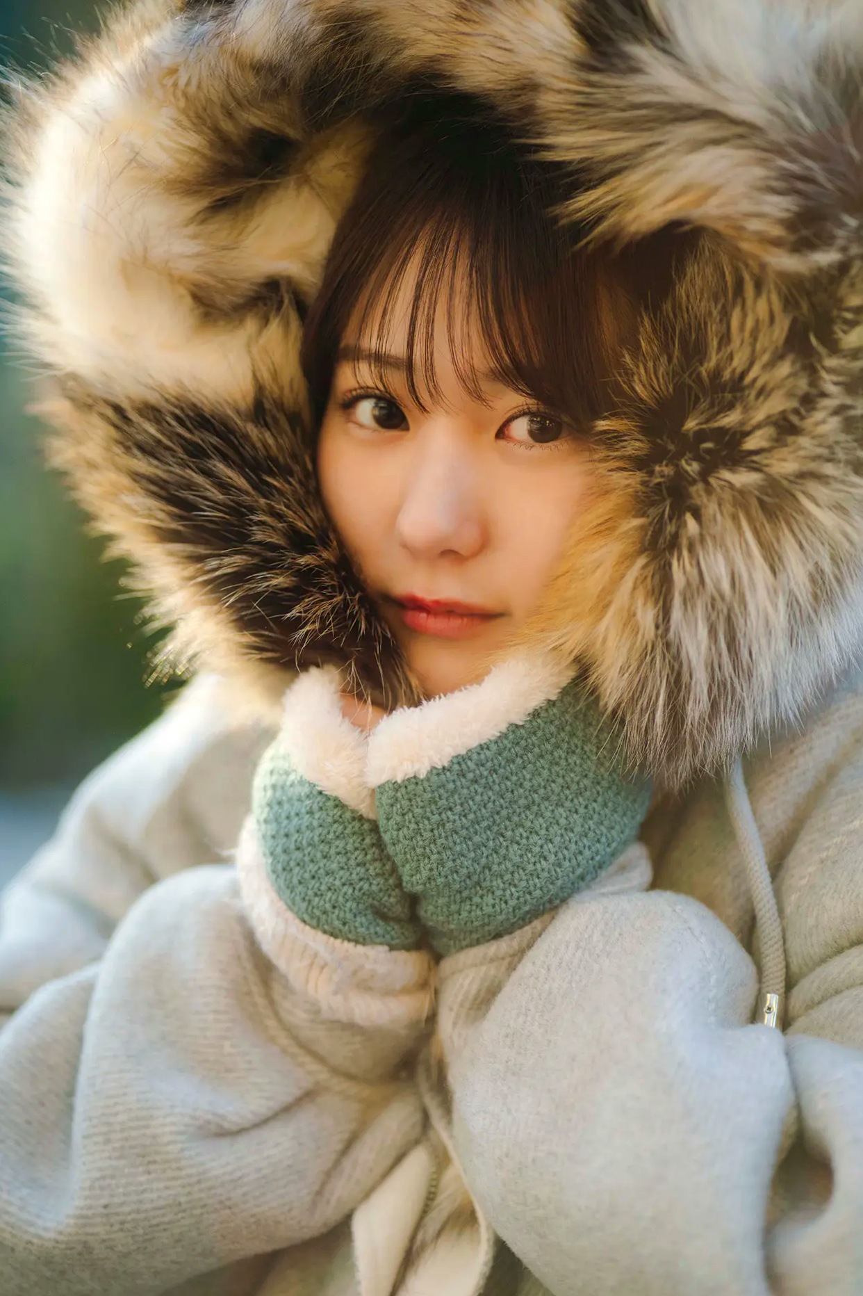 田中美久 - 銀世界 日本女神性感内衣与雪景写真