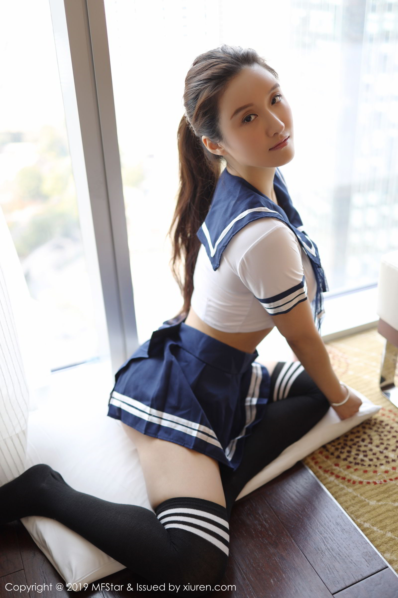 运动达人任莹樱 角色扮演学生服