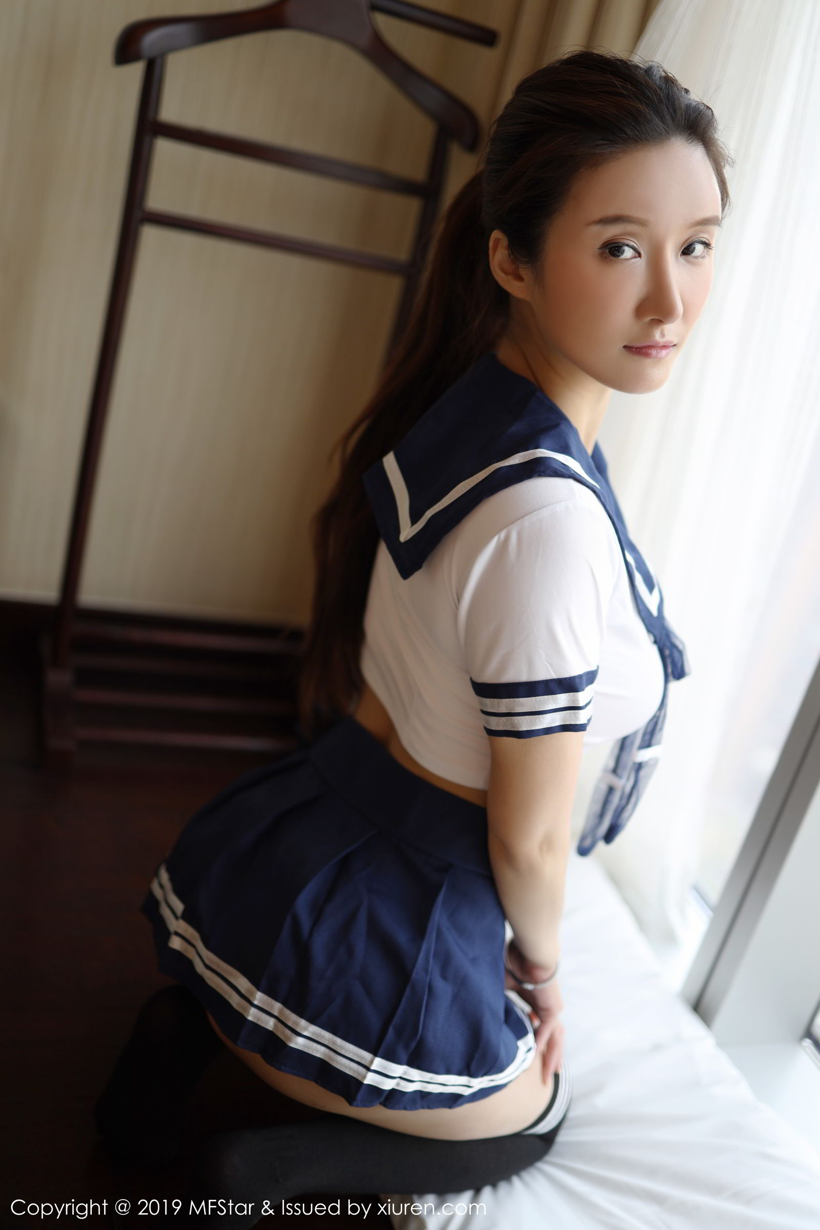 运动达人任莹樱 角色扮演学生服