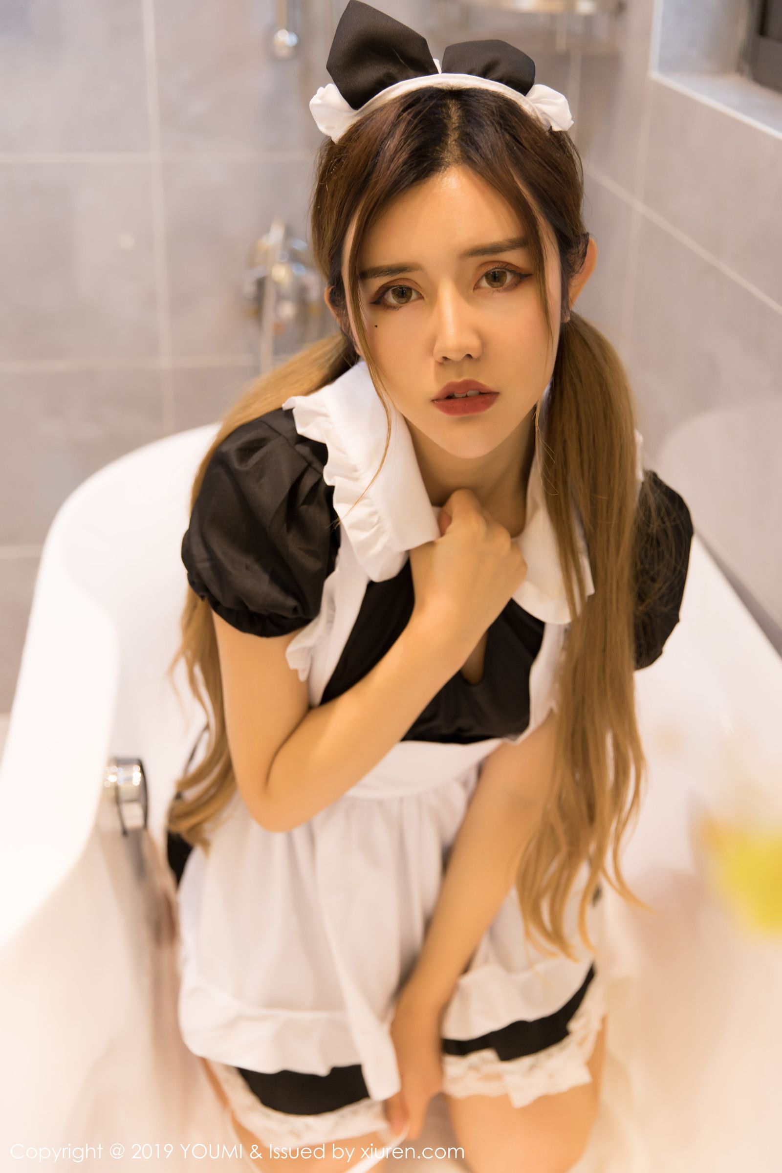 女神模特卓娅祺 动感吊带温柔女仆