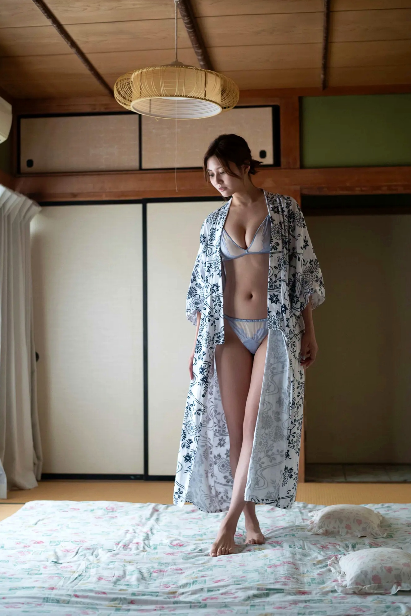 林ゆめ - 夕立の宿 日式旅馆半露和服内衣性感写真