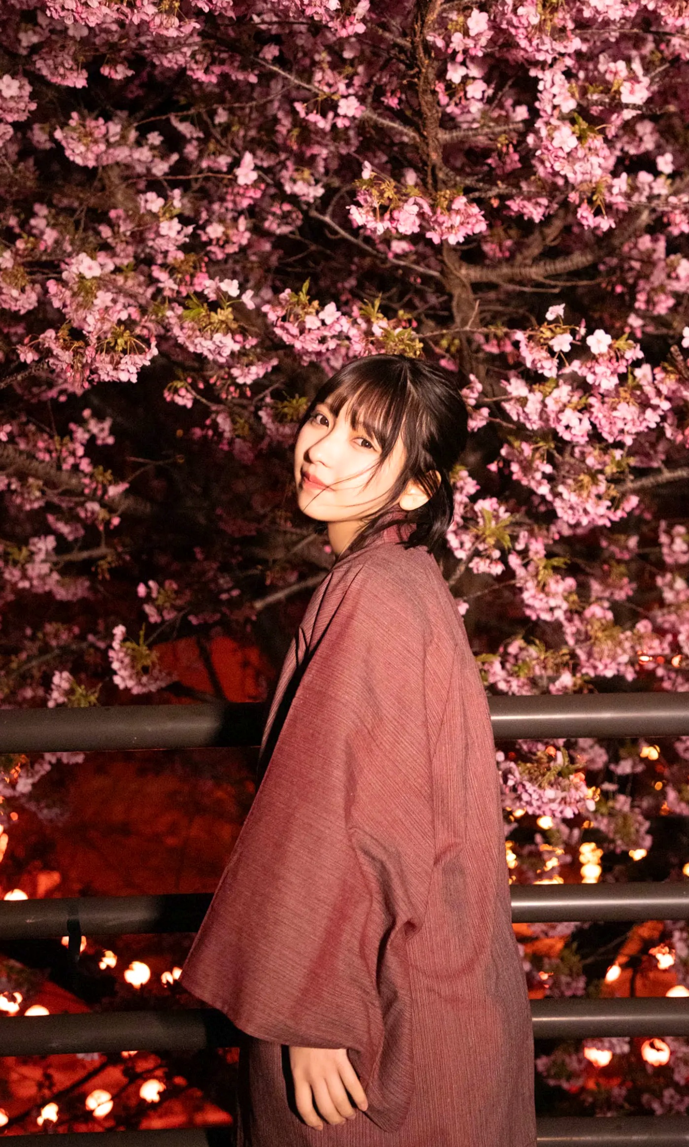 十味 - キミと春らんまん:日本童颜女神夜樱和服与性感私房内衣写真