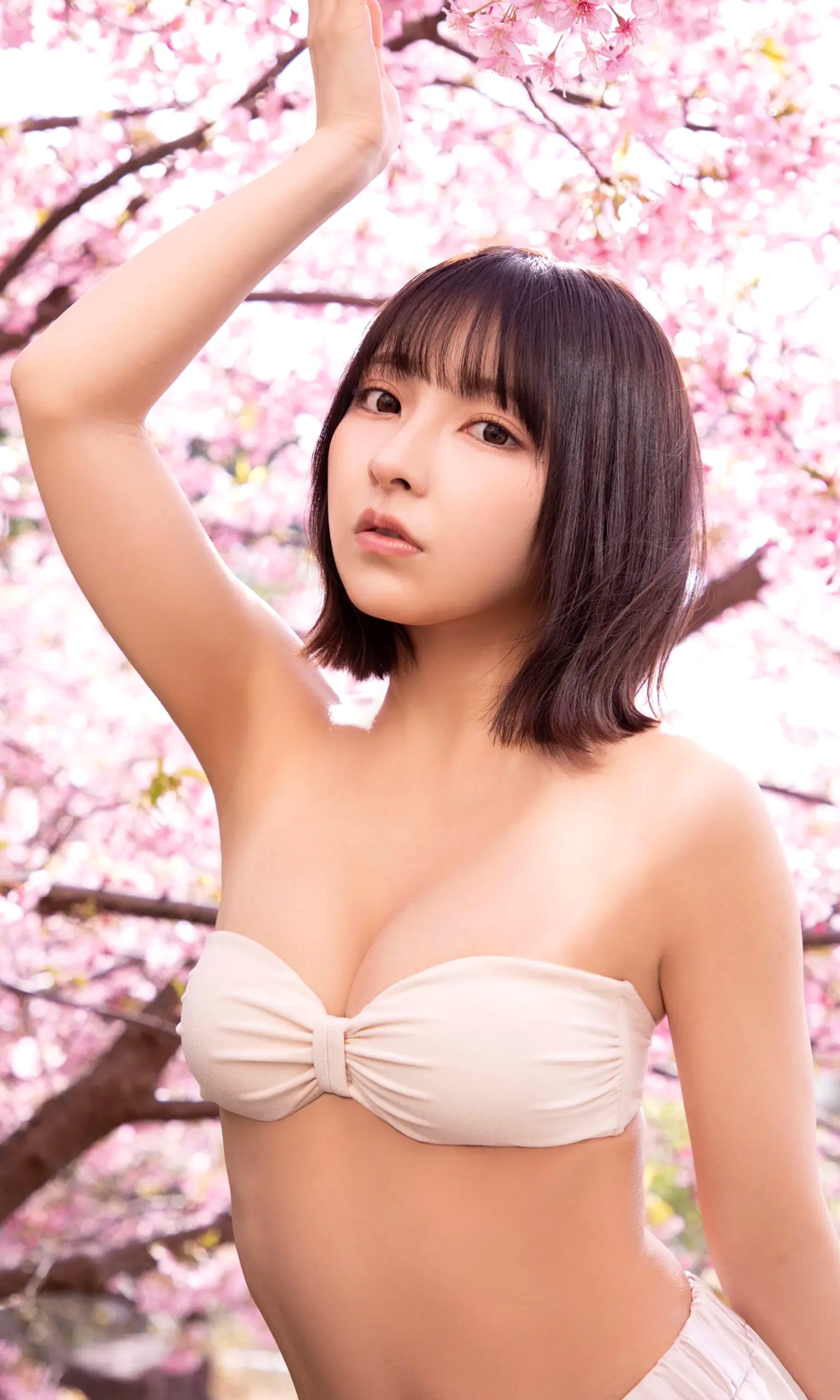 十味 - キミと春らんまん:日本童颜女神夜樱和服与性感私房内衣写真