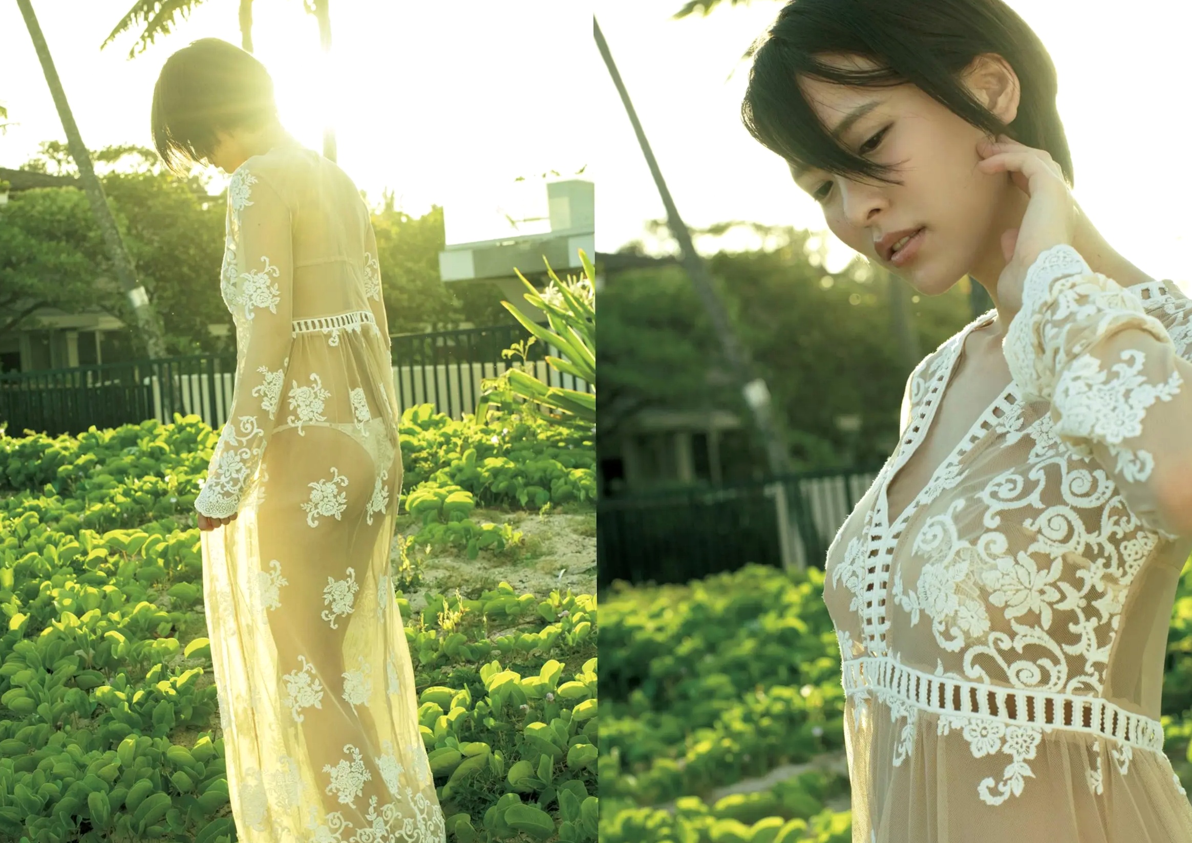 奈月セナ - Sena Style,短发气质女神户外写真,性感比基尼与都市冷艳风格,极致身材诱惑,尽显野性美感