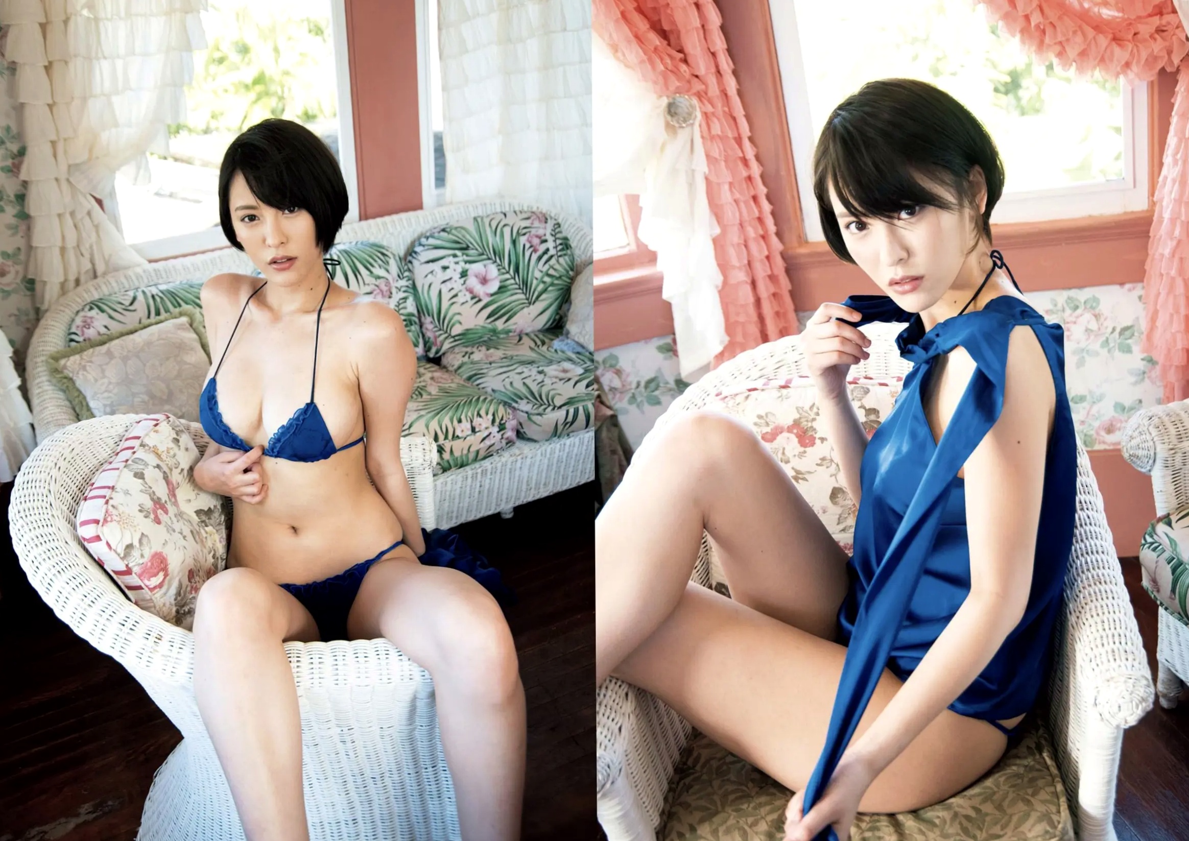 奈月セナ - Sena Style,短发气质女神户外写真,性感比基尼与都市冷艳风格,极致身材诱惑,尽显野性美感