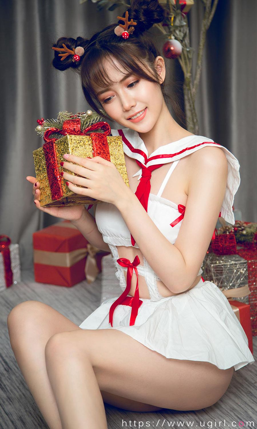 唐小糖的节日狂欢 制服少女圣诞秀