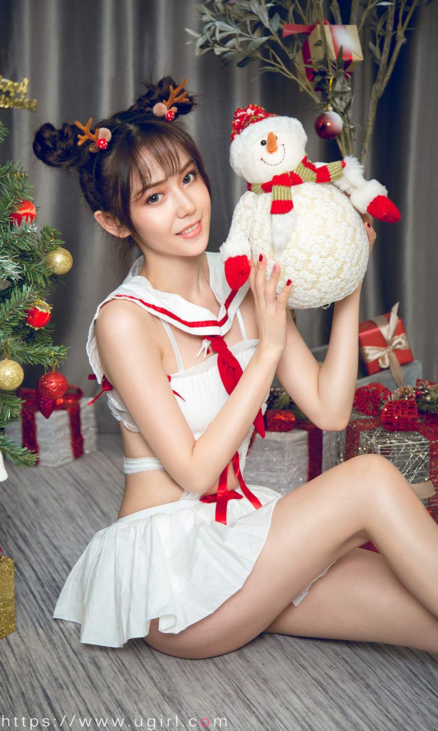 唐小糖的节日狂欢 制服少女圣诞秀