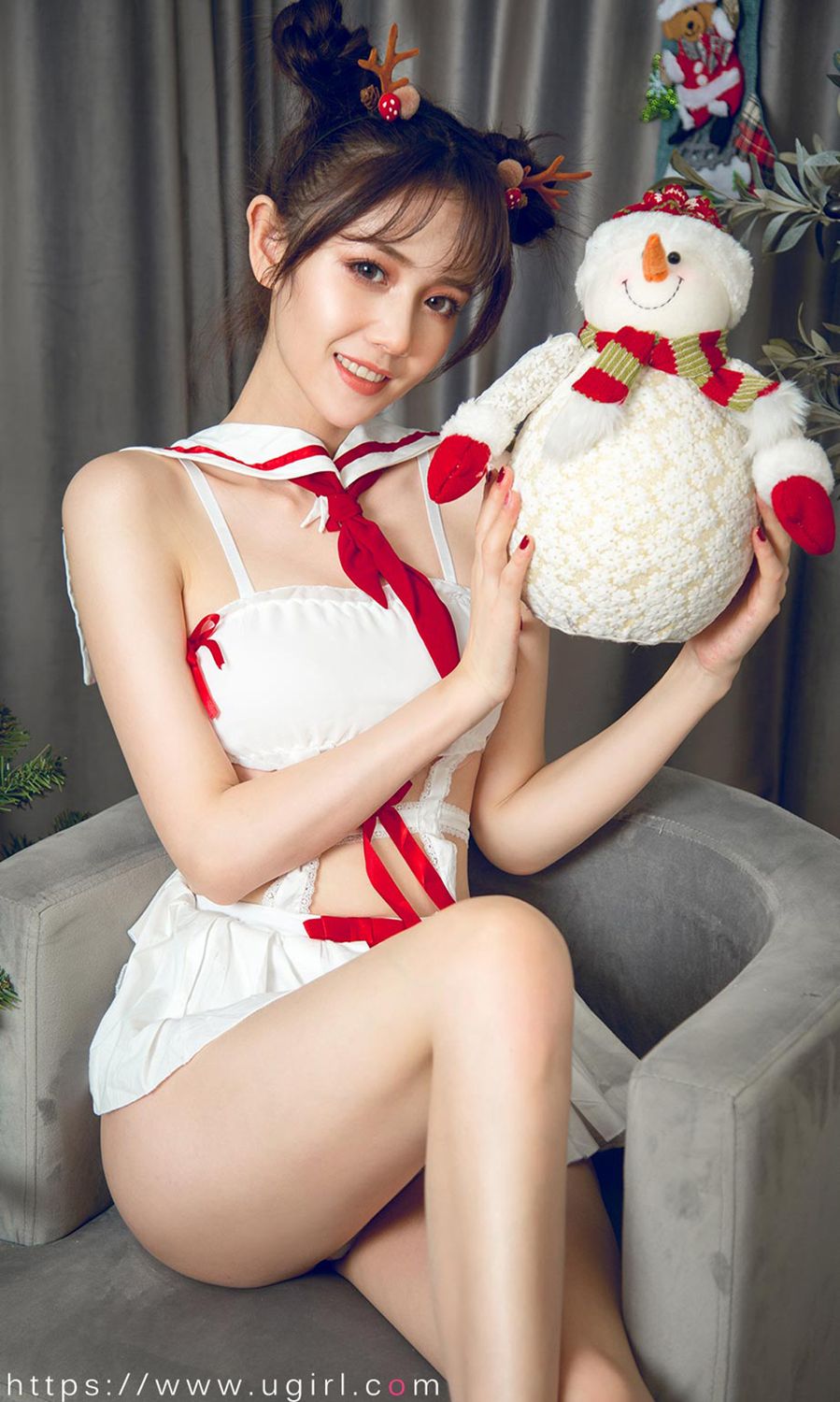 唐小糖的节日狂欢 制服少女圣诞秀