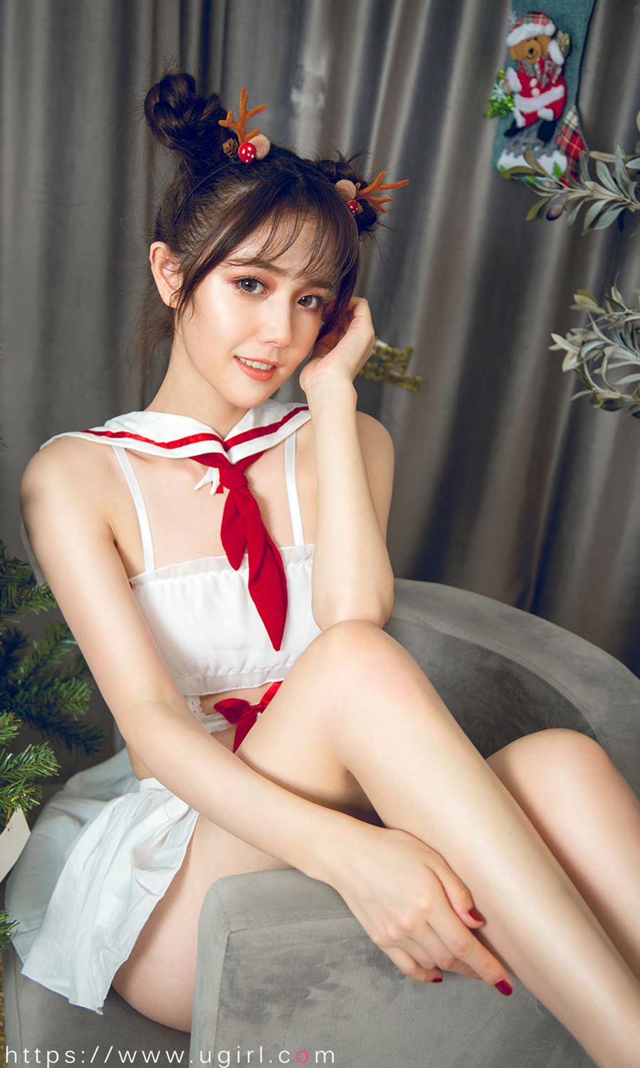 唐小糖的节日狂欢 制服少女圣诞秀