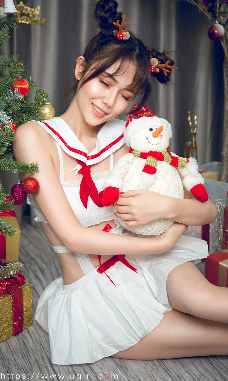唐小糖的节日狂欢 制服少女圣诞秀