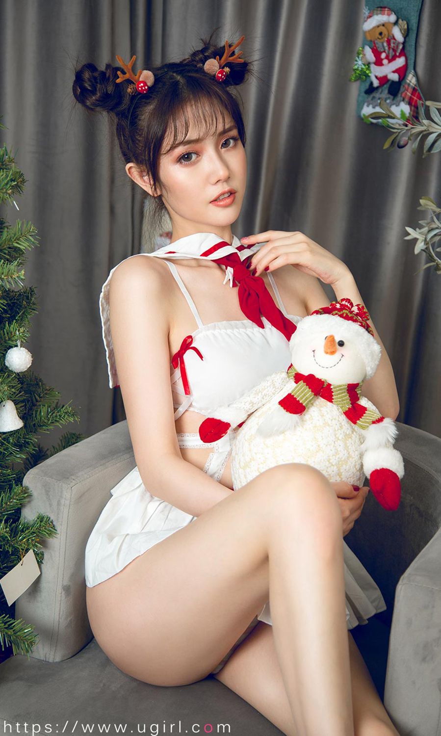 唐小糖的节日狂欢 制服少女圣诞秀