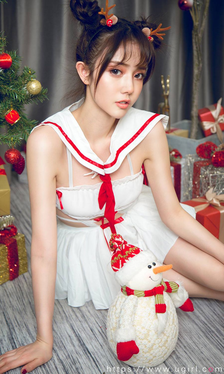 唐小糖的节日狂欢 制服少女圣诞秀