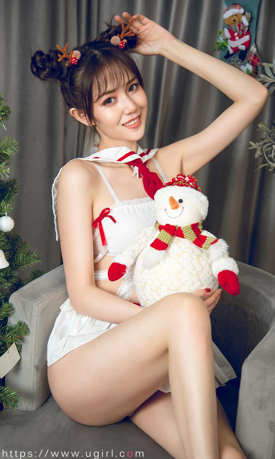 唐小糖的节日狂欢 制服少女圣诞秀