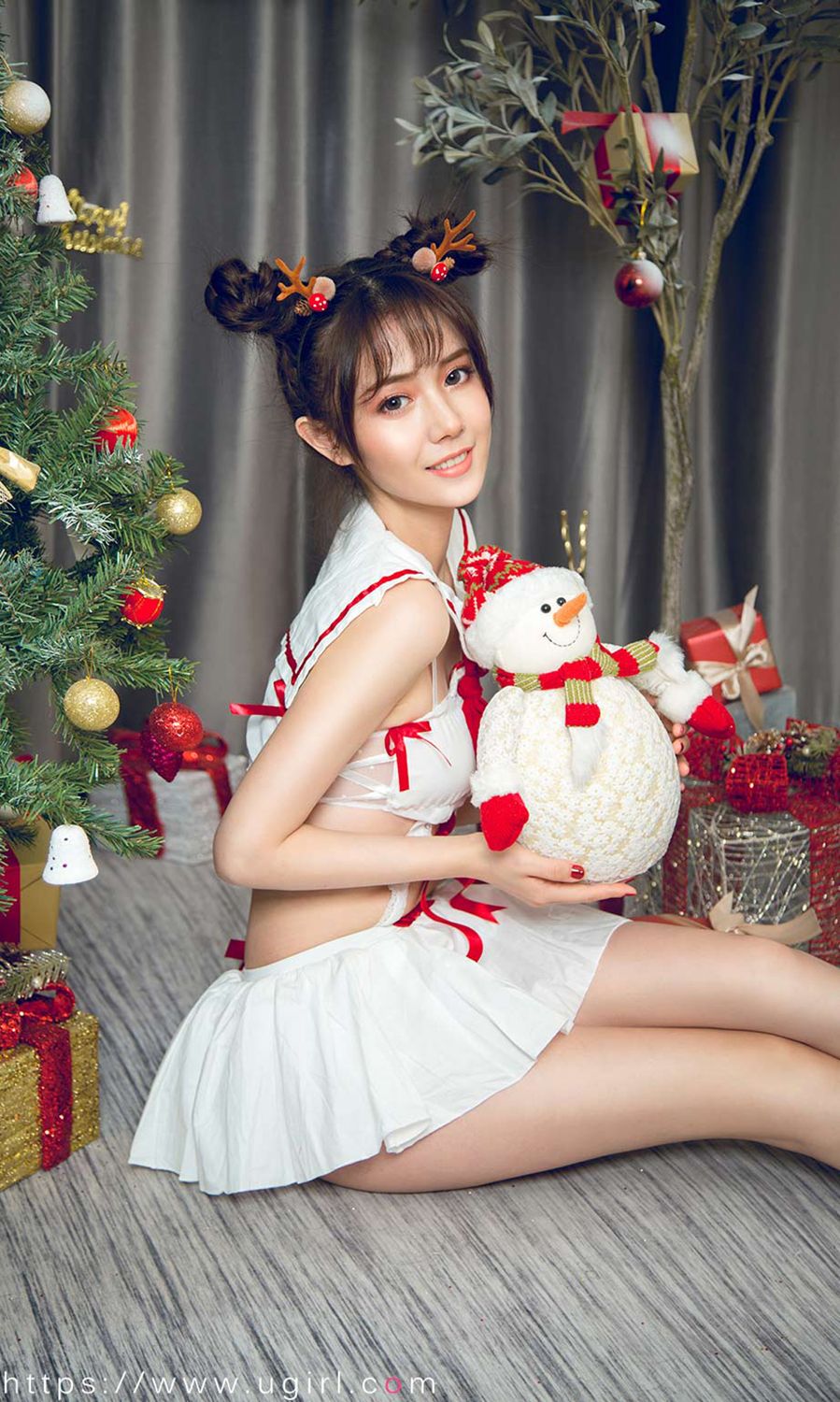 唐小糖的节日狂欢 制服少女圣诞秀