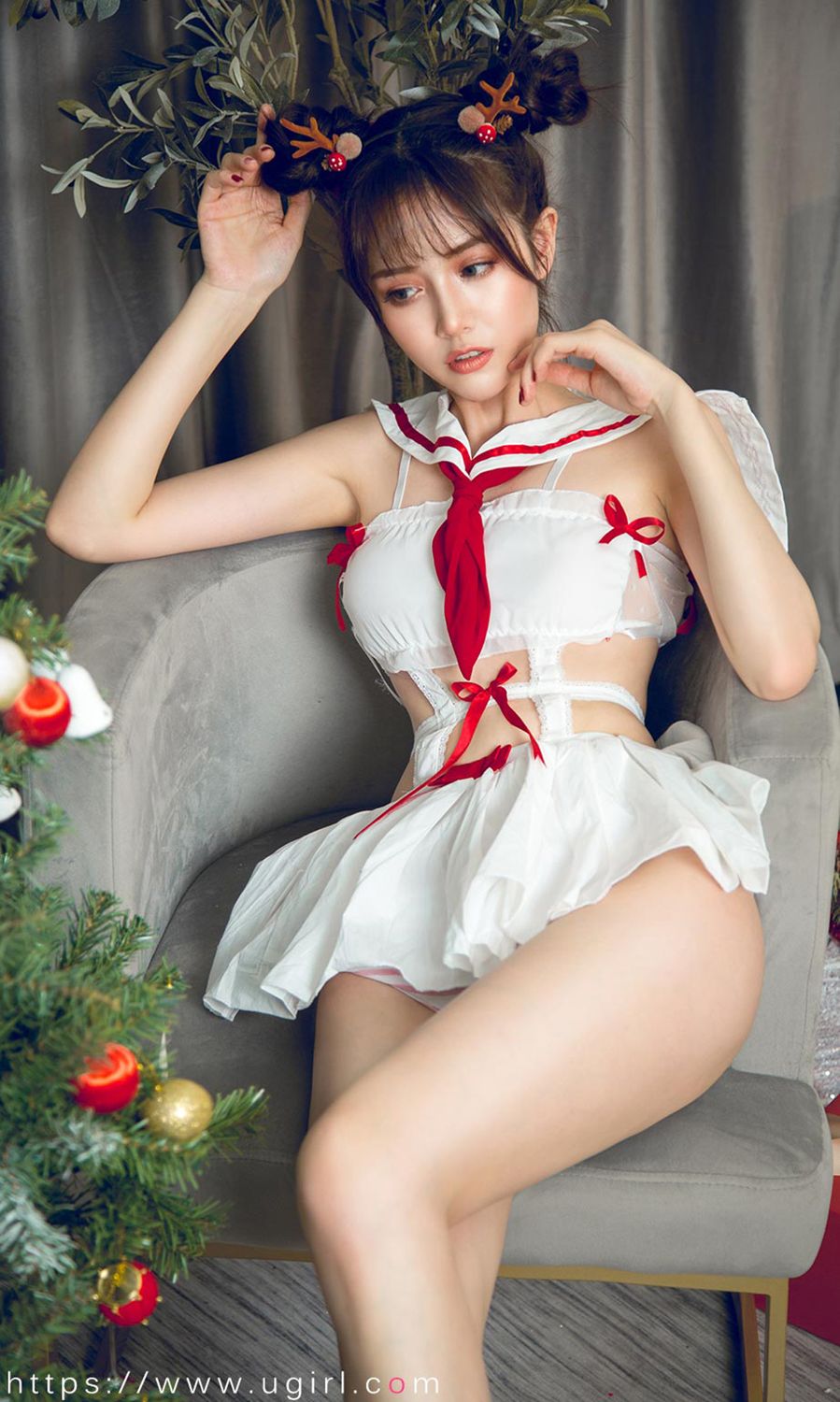 唐小糖的节日狂欢 制服少女圣诞秀