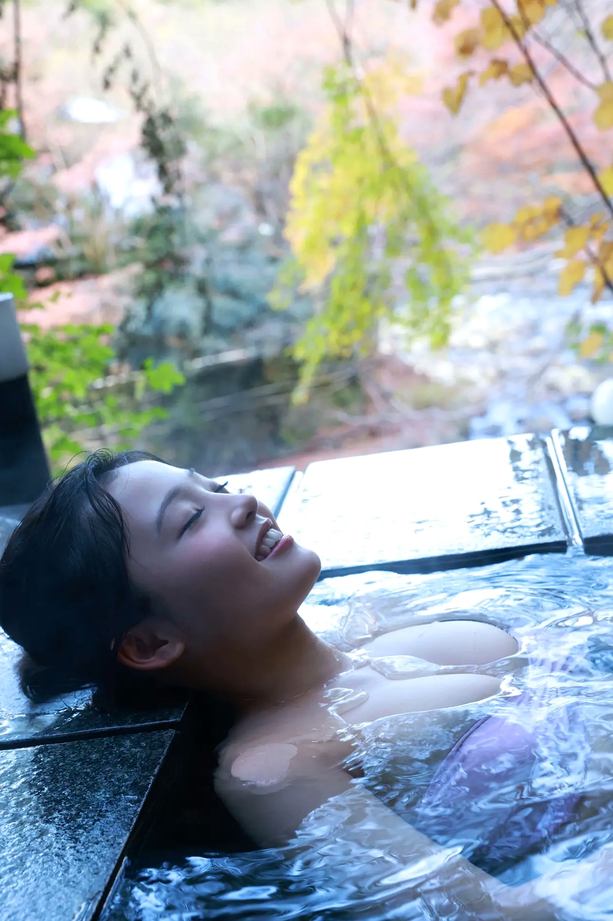 花咲ひより - 令和最強の巨乳 vol.2 户外温泉湿身比基尼和服写真