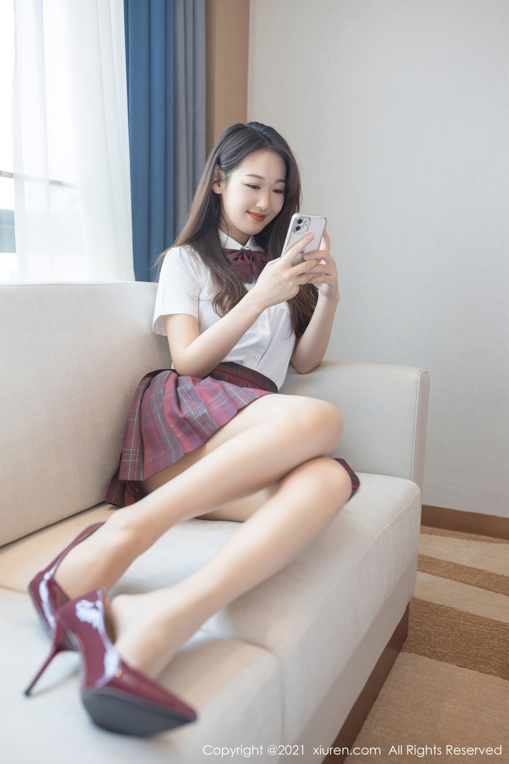 清纯女神唐安琪 JK制服清纯动人